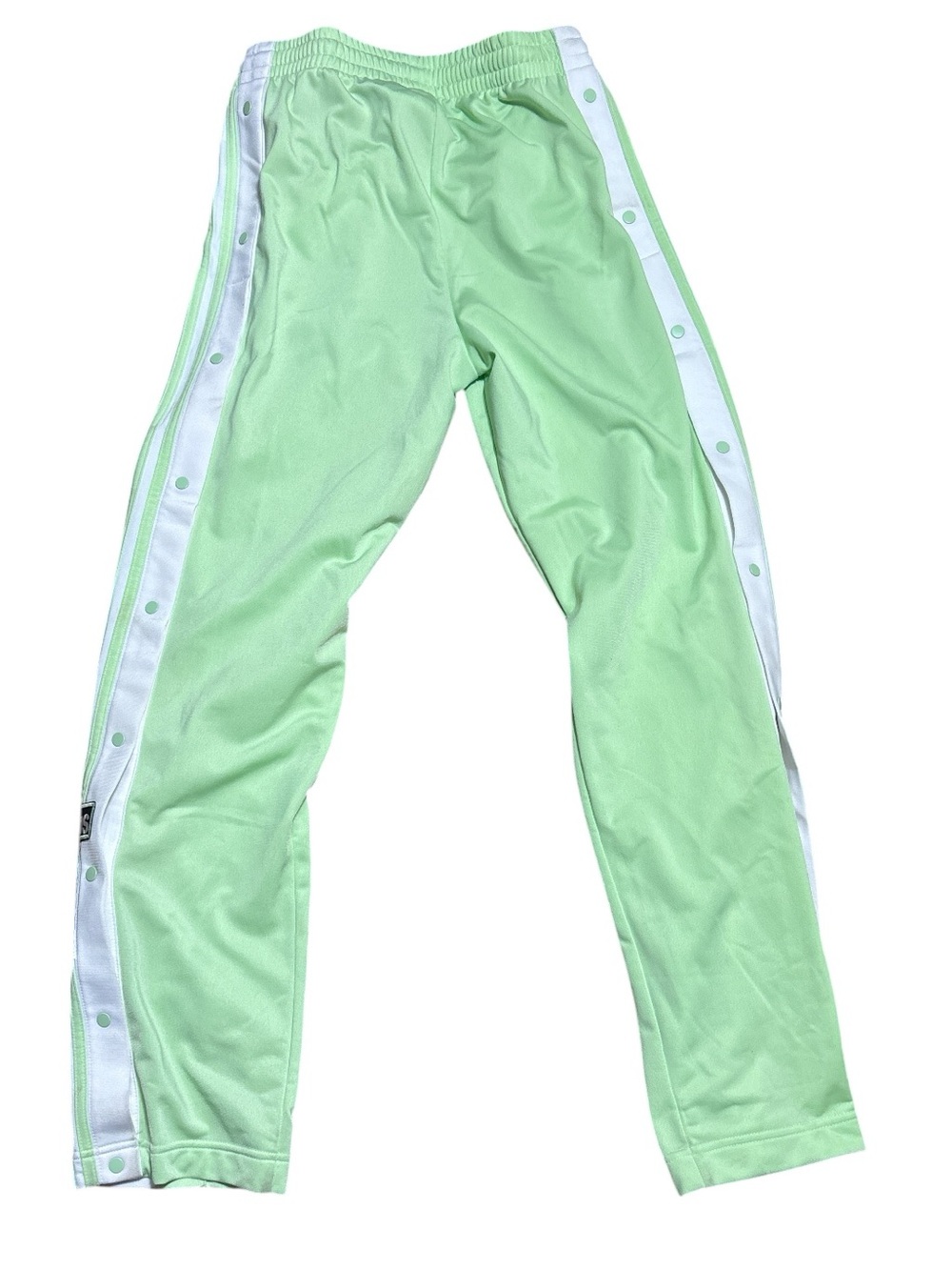 adidas adibreak Mint Green Track Pants with White Side Stripes and Logo Patch S - Picture 2 of 9